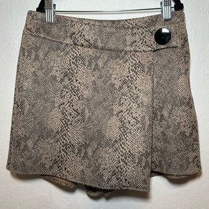 Zara Animal Print Skort